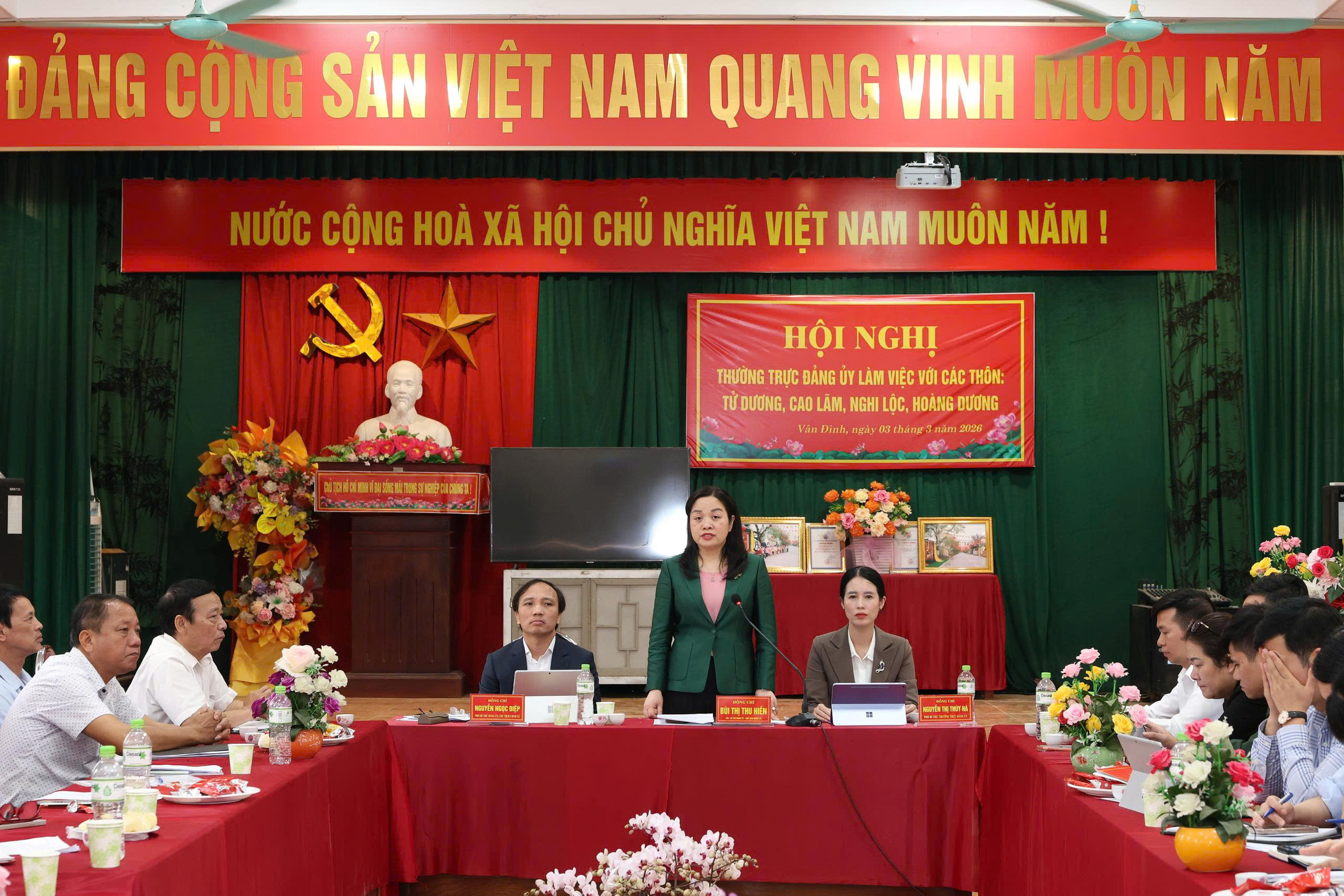 Xã Vân Đình tăng cường vai trò người đứng đầu ở các thôn trong chỉ đạo, thực hiện nhiệm vụ