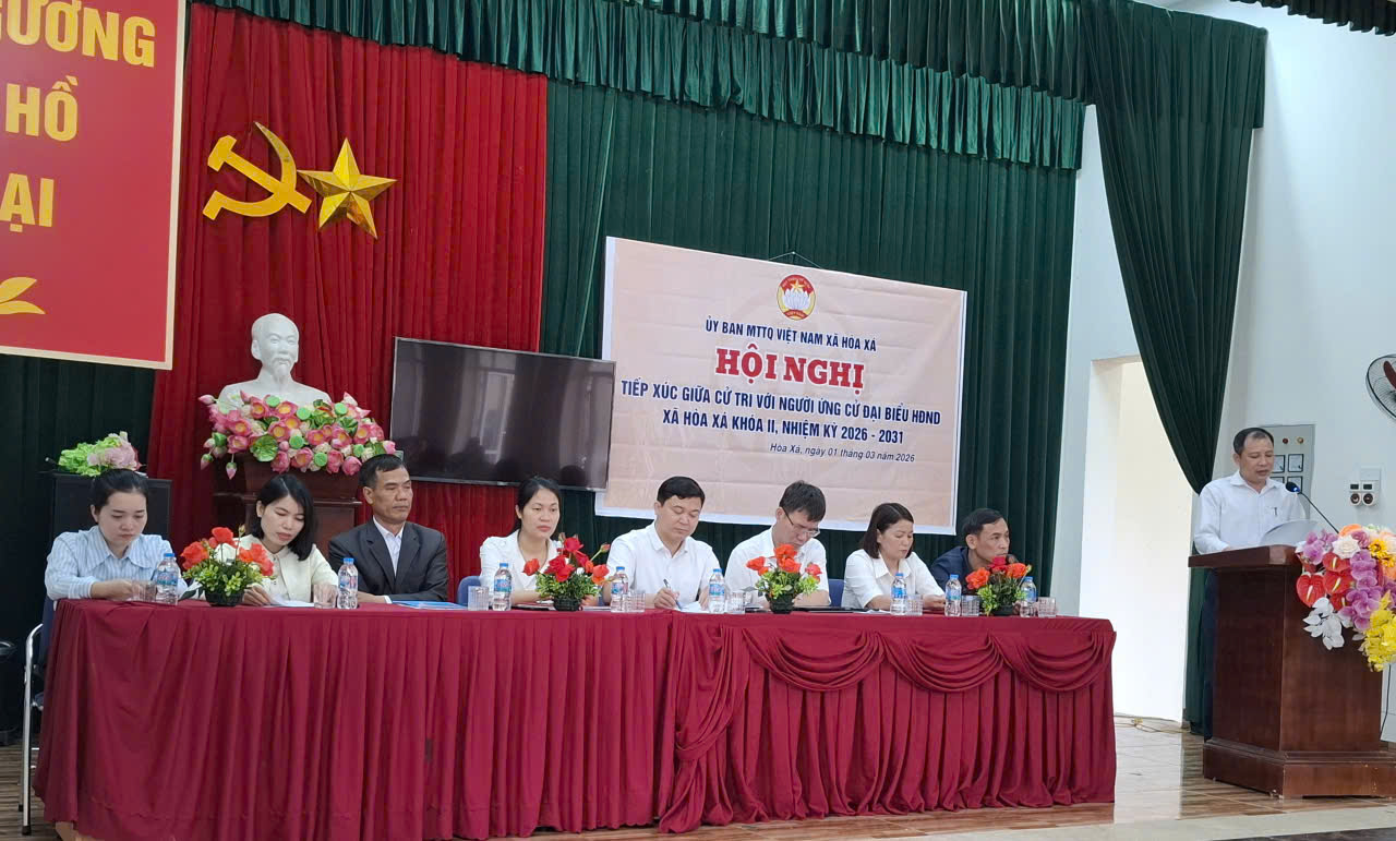 Ứng cử viên HĐND xã Hòa Xá khóa II hoàn thành tiếp xúc cử tri tại tổ bầu cử số 4