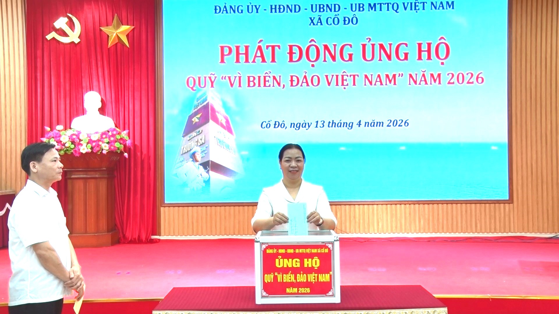 Xã Cổ Đô lan tỏa tinh thần hướng về biển đảo, phát động ủng hộ Quỹ “Vì biển, đảo Việt Nam” năm 2026