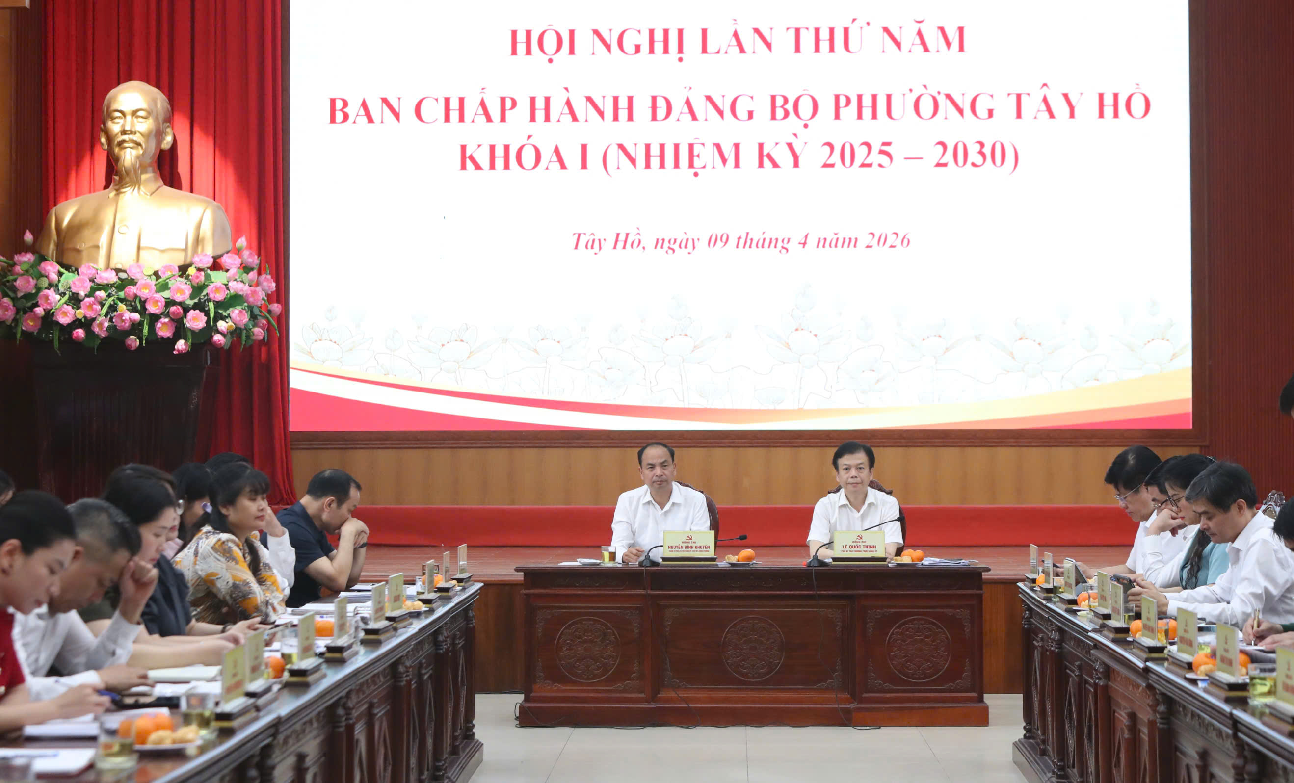Phường Tây Hồ đánh giá toàn diện quý I-2026, tạo đà bứt tốc thực hiện nhiệm vụ năm
