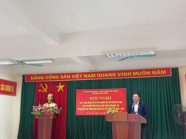 Phường Đông Ngạc ghi nhận tín nhiệm tuyệt đối của cử tri đối với các ứng cử viên đại biểu Quốc hội và HĐND các cấp