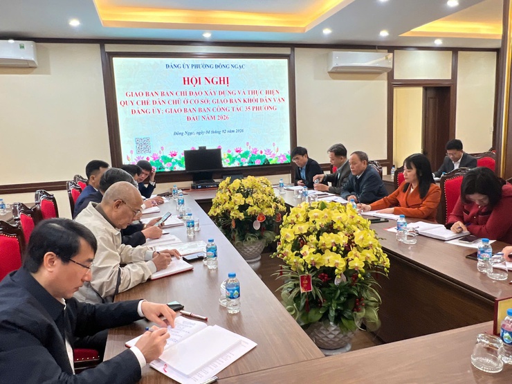 Phường Đông Ngạc triển khai đồng bộ nhiệm vụ dân vận, Quy chế dân chủ và công tác 35 ngay từ đầu năm 2026