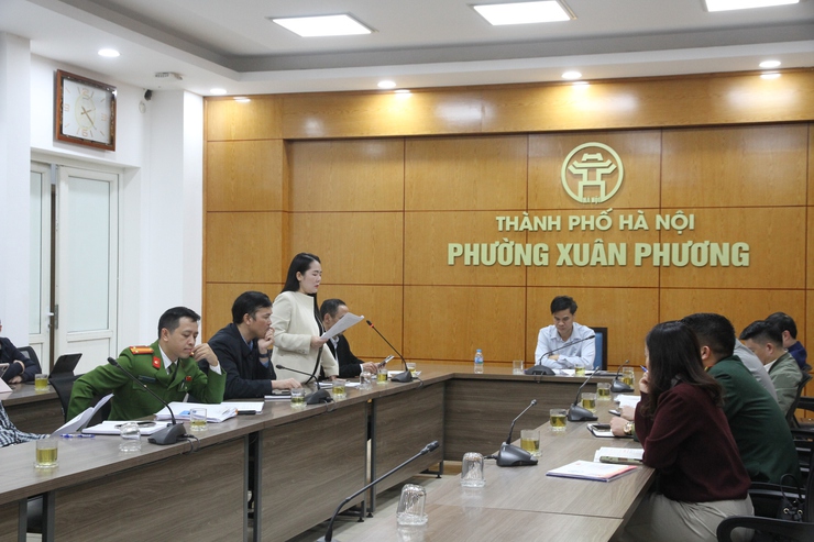 Phường Xuân Phương rà soát tiến độ, triển khai nhiệm vụ trọng tâm công tác bầu cử đại biểu Quốc hội khóa XVI và đại biểu HĐND các cấp.