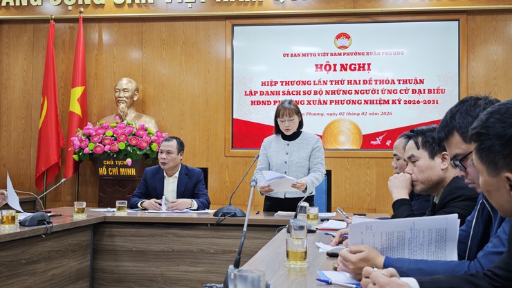 Phường Xuân Phương hoàn thành hiệp thương lần hai, lập danh sách sơ bộ ứng cử đại biểu HĐND nhiệm kỳ 2026–2031