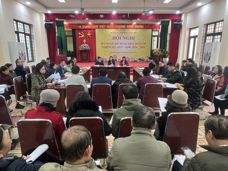 Phường Tây Mỗ hoàn thành các bước quy hoạch cán bộ nhiệm kỳ mới, bảo đảm chặt chẽ, đúng quy định