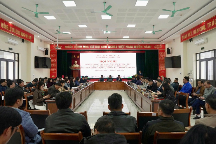 Xã Thiên Lộc tăng tốc tháo gỡ điểm nghẽn giải phóng mặt bằng, quyết liệt triển khai nhiệm vụ bồi thường, tái định cư năm 2026