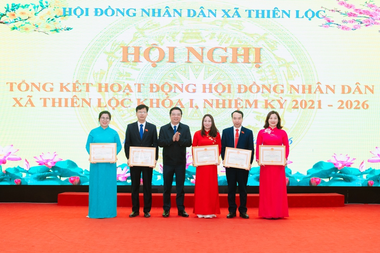 HĐND xã Thiên Lộc khép lại nhiệm kỳ 2021–2026 với dấu ấn đổi mới, hiệu quả và gần dân