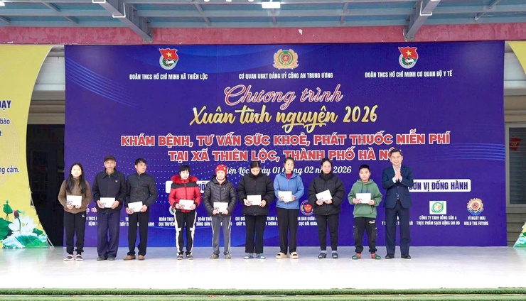 “Xuân tình nguyện” lan tỏa yêu thương tại Thiên Lộc, chăm lo sức khỏe và an sinh cho nhân dân dịp đầu xuân