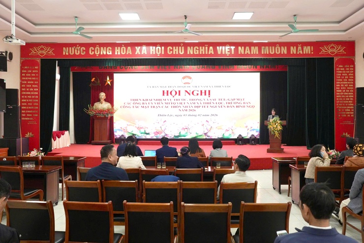 Xã Thiên Lộc triển khai nhiệm vụ Mặt trận dịp Tết Bính Ngọ 2026, bảo đảm chăm lo toàn diện cho nhân dân