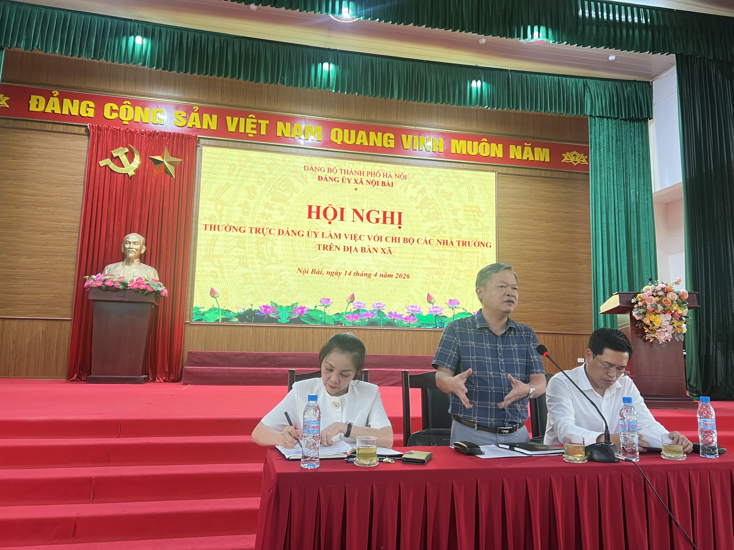 Xã Nội Bài tăng cường lãnh đạo lĩnh vực giáo dục, nâng chất chi bộ trường học trong bối cảnh vận hành mô hình chính quyền địa phương hai cấp