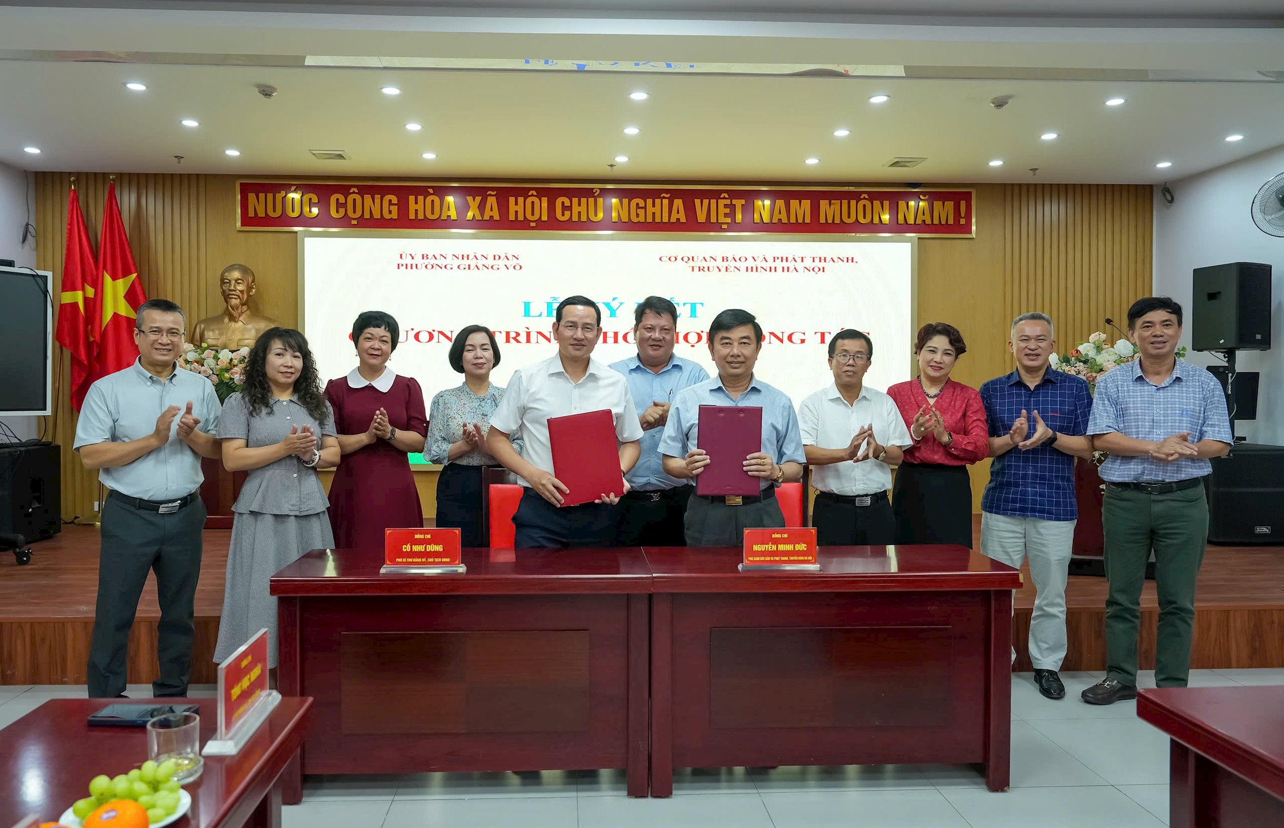 Phường Giảng Võ ký kết phối hợp truyền thông giai đoạn 2026-2027, tạo nền tảng nâng cao hiệu quả tuyên truyền