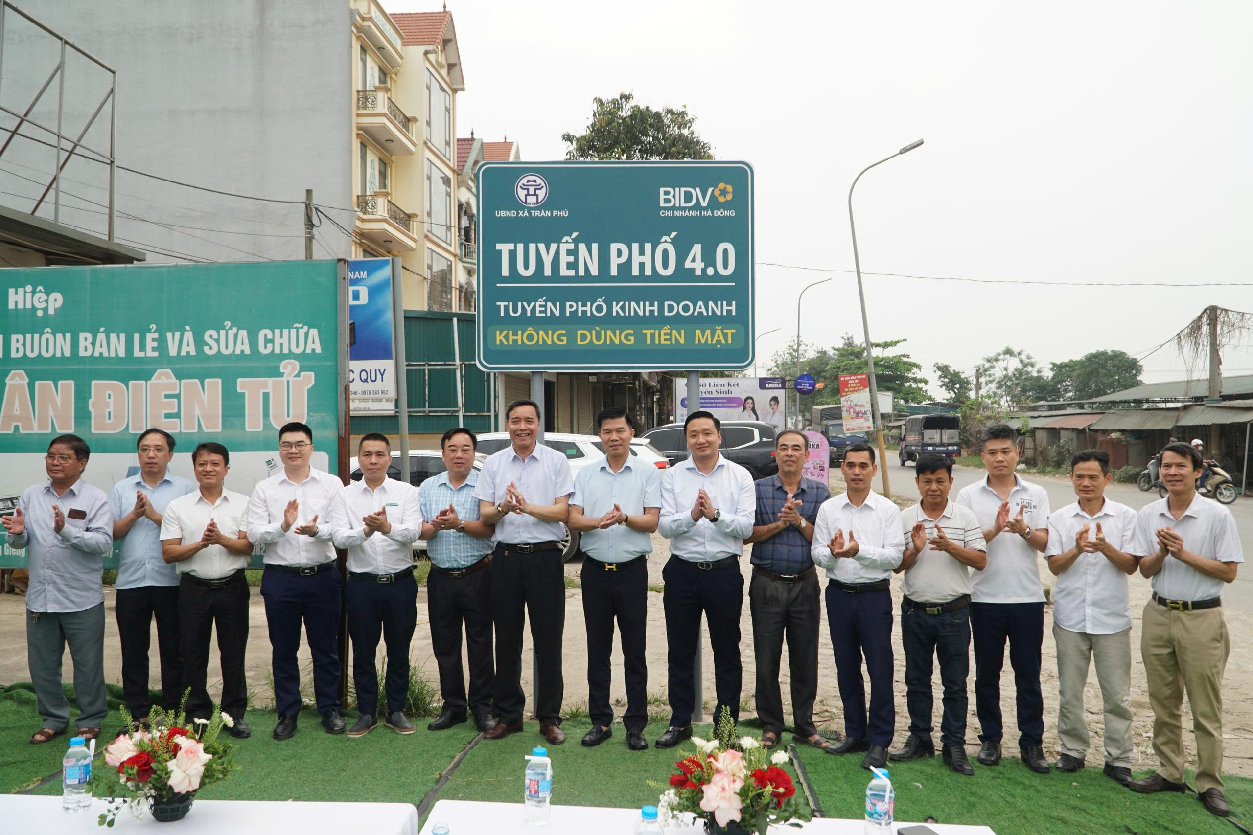 Xã Trần Phú ra mắt tuyến phố 4.0: Thúc đẩy thanh toán không tiền mặt, lan tỏa chuyển đổi số từ cơ sở