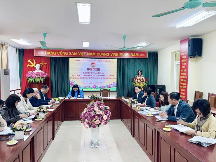 Phường Bạch Mai hoàn tất hiệp thương lần ba, chốt danh sách ứng cử viên đại biểu HĐND khóa II nhiệm kỳ 2026–2031