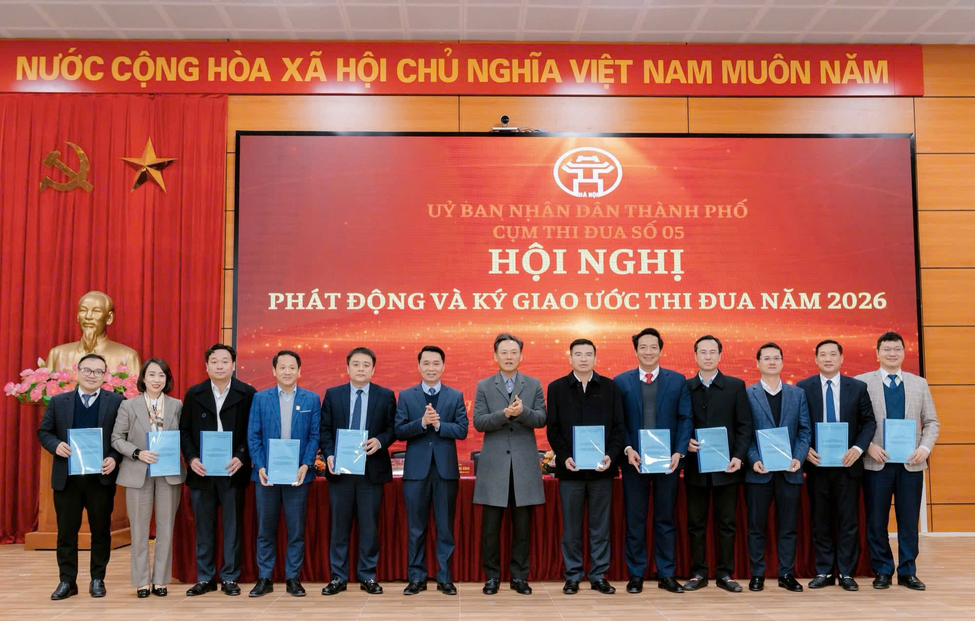 Cụm Thi đua số 05 thành phố Hà Nội phát động phong trào thi đua năm 2026, xã Gia Lâm giữ vai trò Cụm trưởng