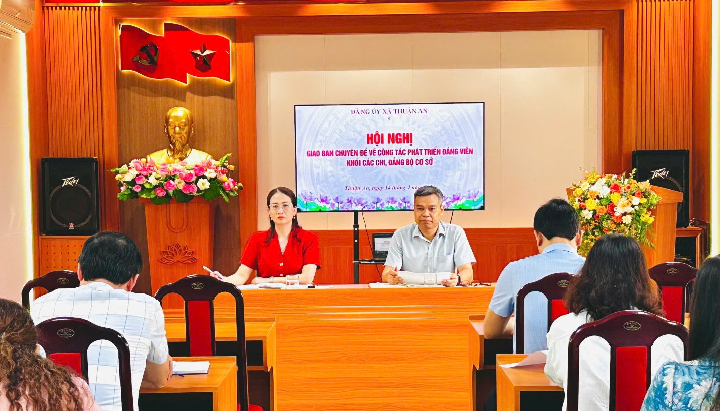 Xã Thuận An quan tâm phát triển đảng viên, siết chặt tiêu chuẩn, quyết tâm hoàn thành chỉ tiêu năm 2026