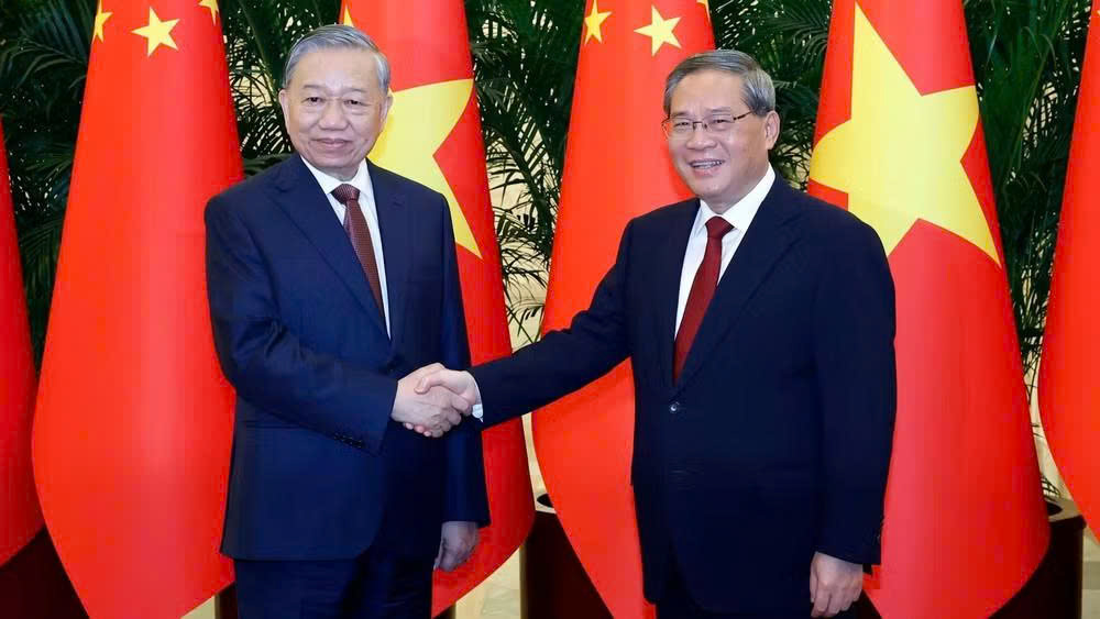 Tổng Bí thư, Chủ tịch nước Tô Lâm hội kiến Thủ tướng Quốc vụ viện Trung Quốc Lý Cường