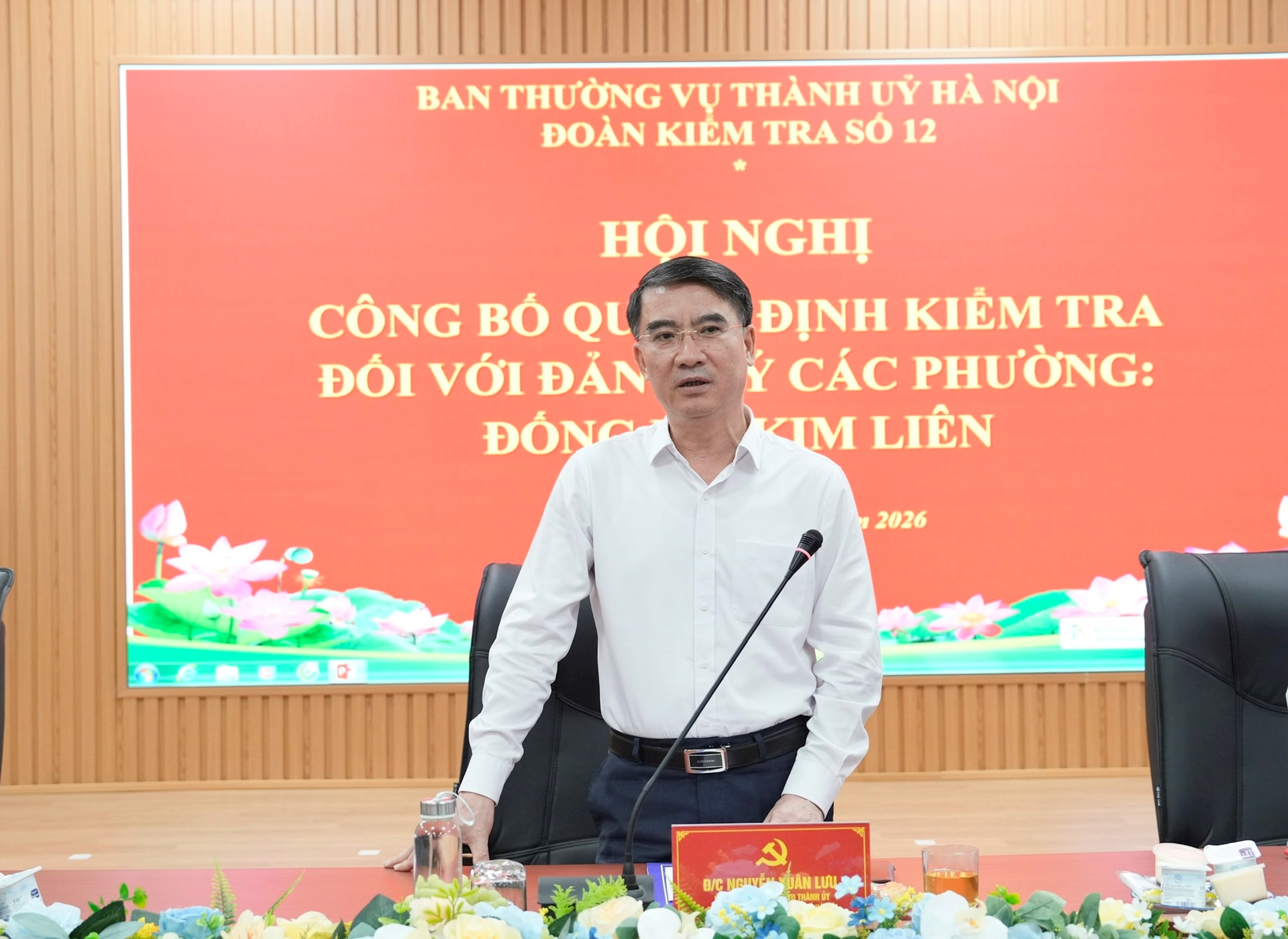 Công bố quyết định kiểm tra tại phường Đống Đa và phường Kim Liên: Siết kỷ cương, nâng chất lượng thực thi nghị quyết