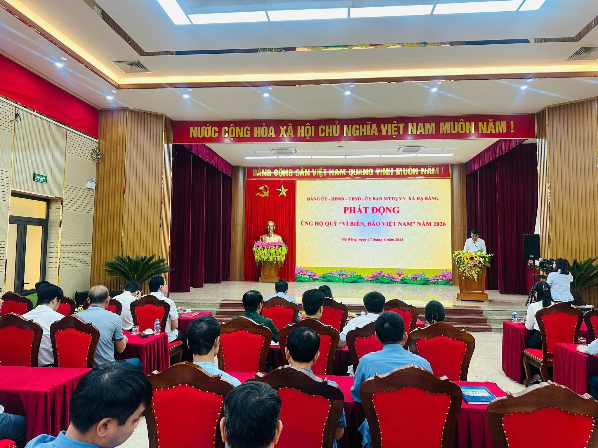 Xã Hạ Bằng phát động ủng hộ Quỹ “Vì biển, đảo Việt Nam” năm 2026