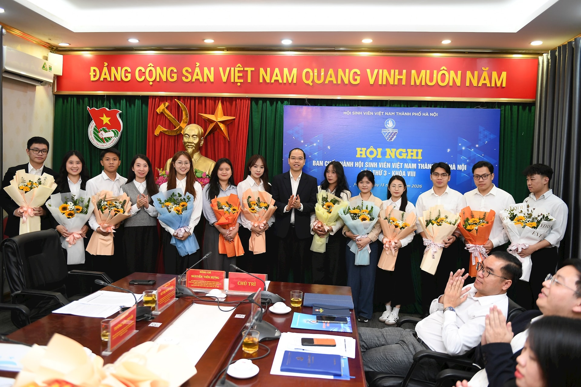 Hội Sinh viên Hà Nội kiện toàn nhân sự quy mô lớn, bổ sung lực lượng trẻ, tạo “luồng sinh khí mới” cho phong trào sinh viên Thủ đô