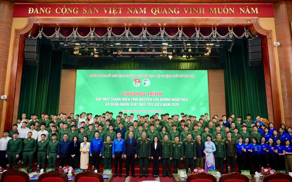 Tuổi trẻ Thủ đô tiếp lửa tân binh lên đường nhập ngũ năm 2026