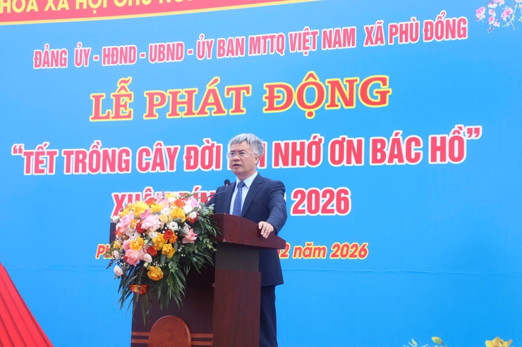 Xã Phù Đổng phát động “Tết trồng cây đời đời nhớ ơn Bác Hồ” Xuân Bính Ngọ 2026