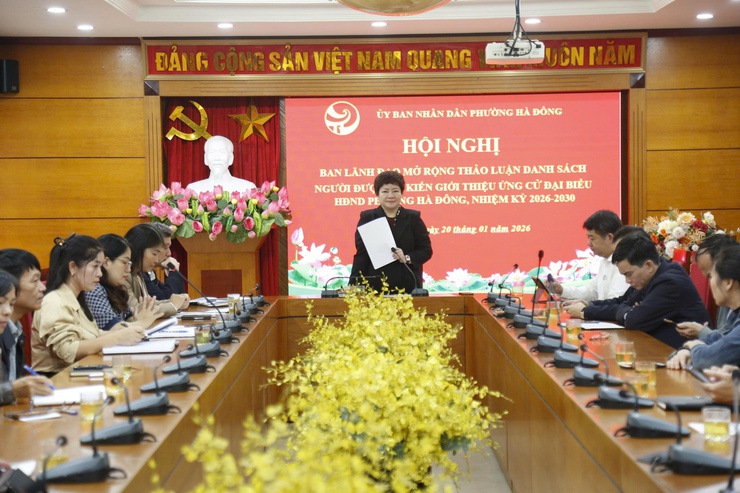 Phường Hà Đông thống nhất danh sách giới thiệu 15 nhân sự ứng cử đại biểu HĐND nhiệm kỳ 2026–2031