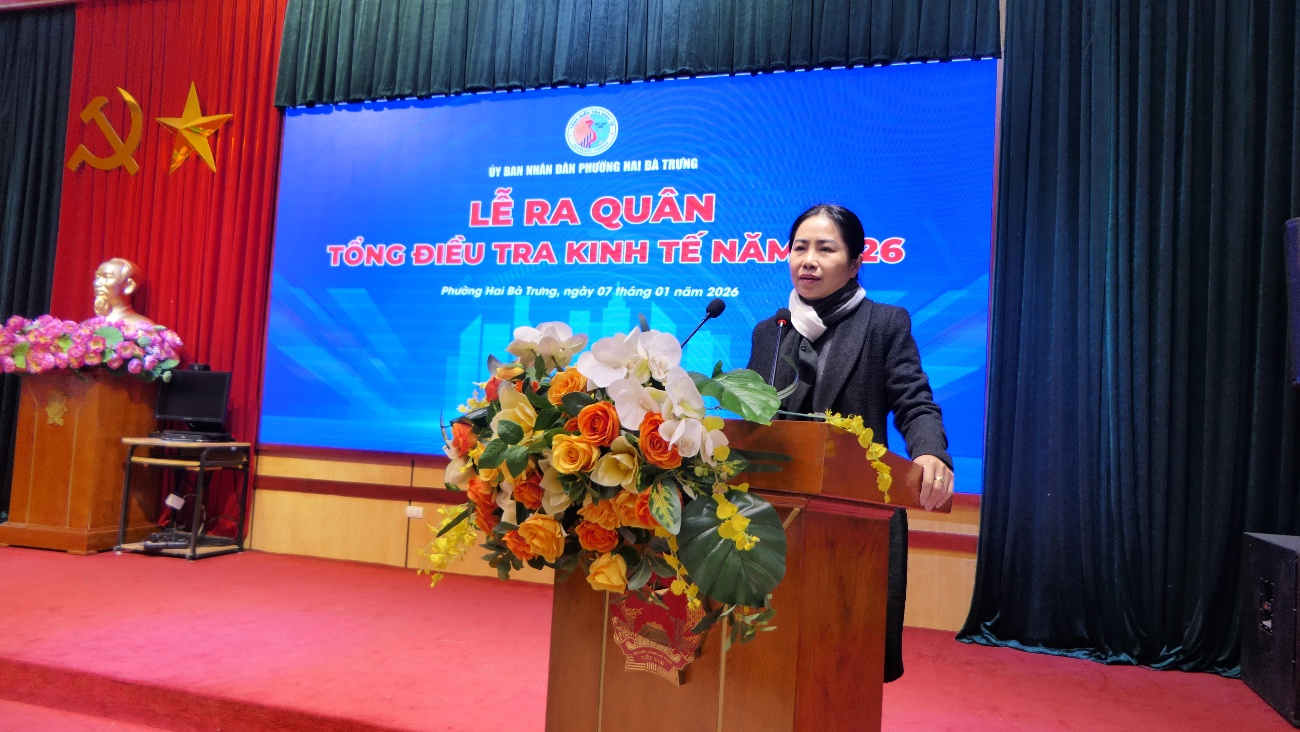 Phường Hai Bà Trưng: Ra quân Tổng điều tra Kinh tế năm 2026, quyết tâm thu thập dữ liệu chính xác, toàn diện