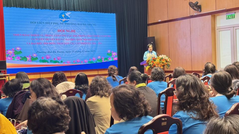 Phường Hai Bà Trưng: Phụ nữ phát động thi đua năm 2026, chủ động tham gia công tác bầu cử