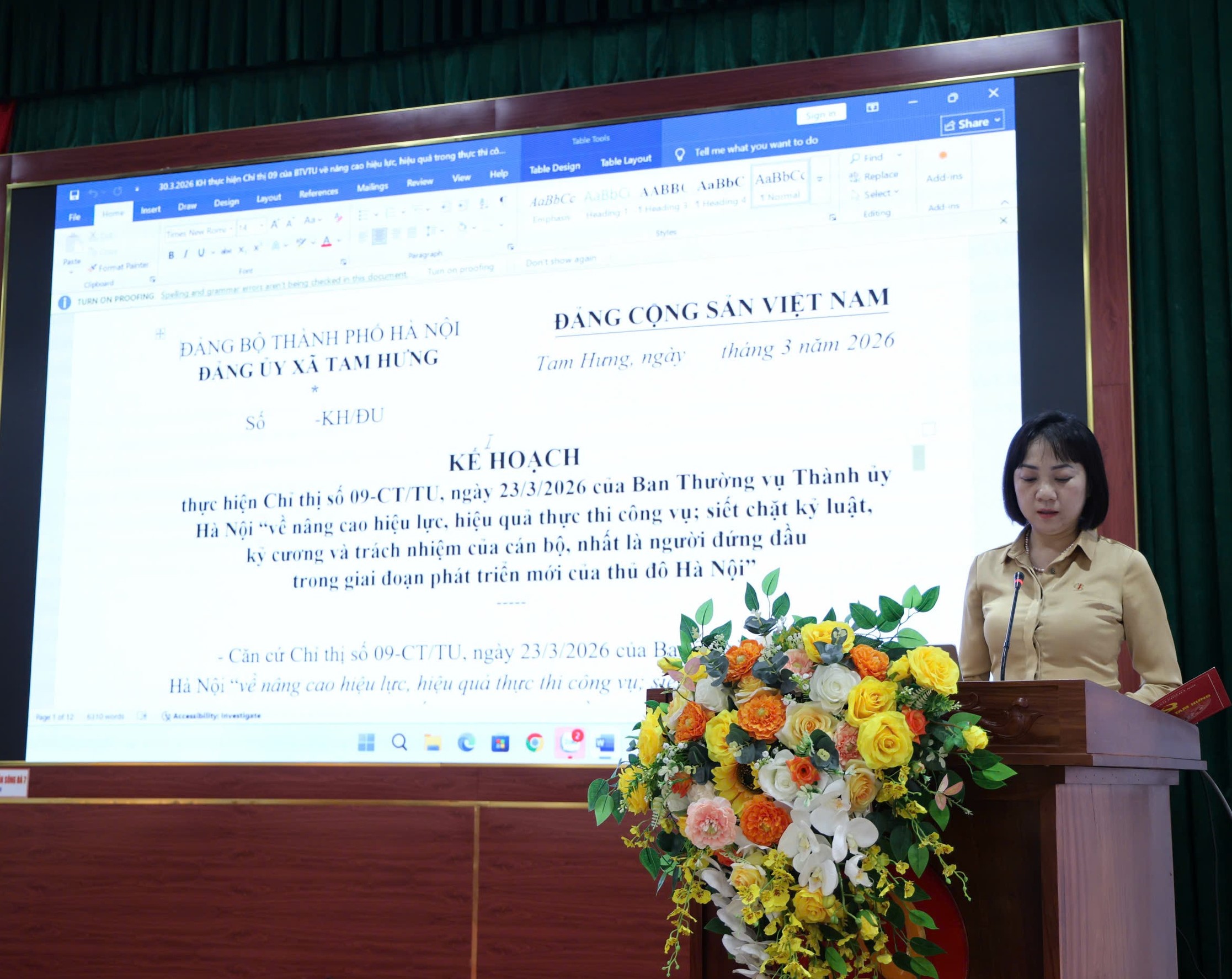 Xã Tam Hưng quán triệt Chỉ thị 09-CT/TU, siết chặt kỷ luật, nâng cao hiệu quả thực thi công vụ