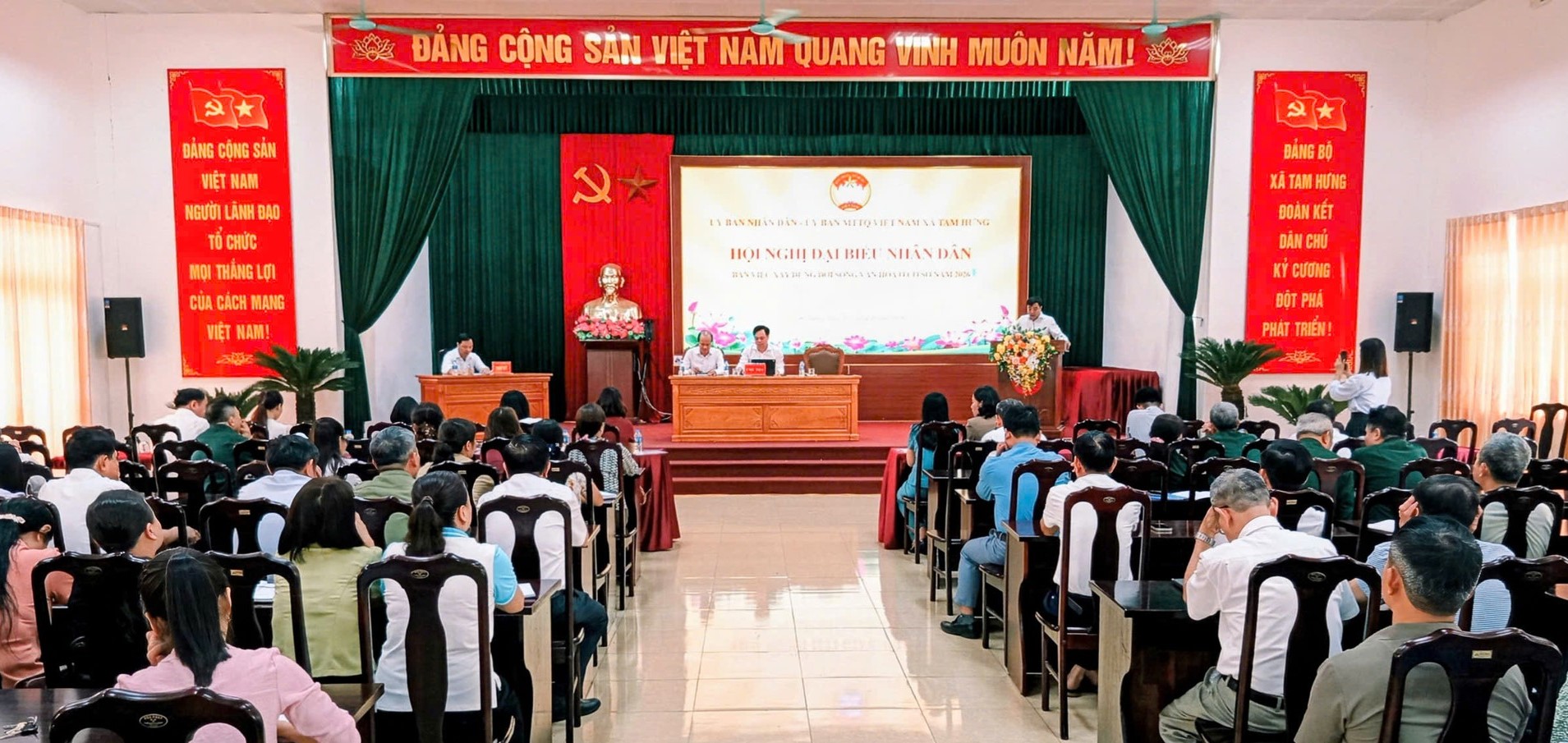 Xã Tam Hưng phát huy dân chủ, xây dựng đời sống văn hóa cơ sở ngày càng văn minh, bền vững