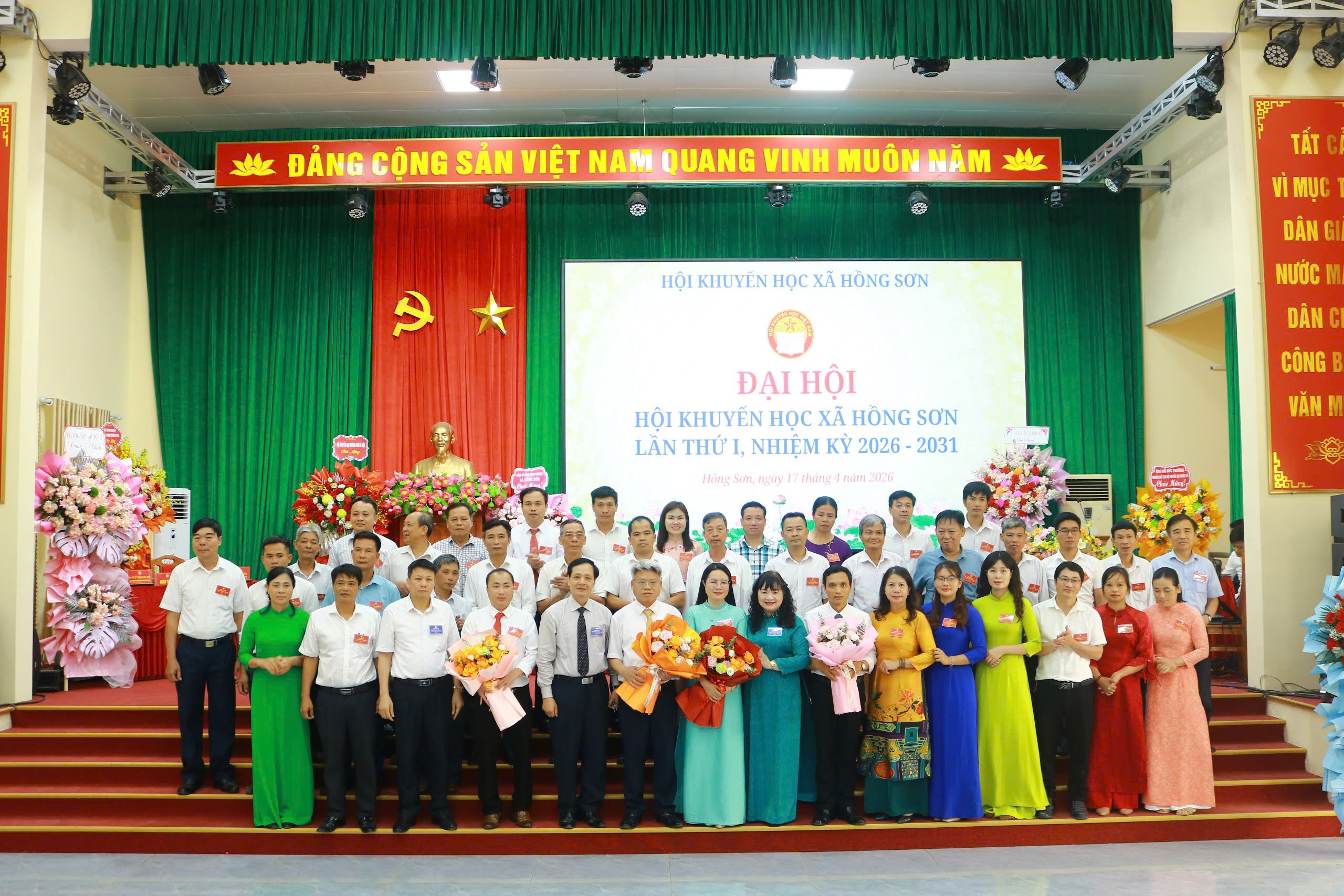 Xã Hồng Sơn tổ chức thành công Đại hội Hội Khuyến học lần thứ I, xác lập mục tiêu xây dựng xã hội học tập nhiệm kỳ 2026-2031