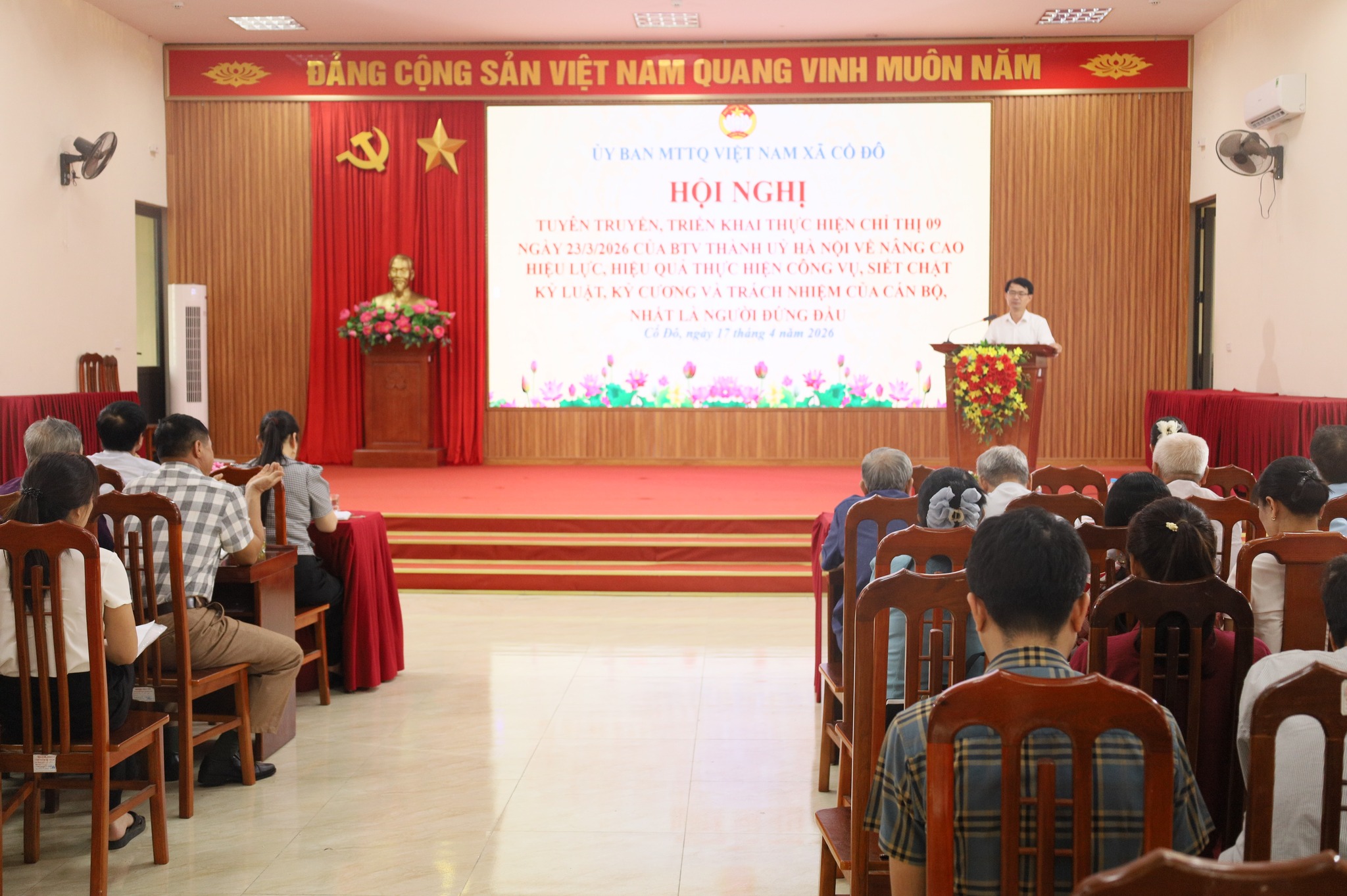 Xã Cổ Đô triển khai nhiệm vụ quý II-2026, phát động ủng hộ Quỹ “Vì biển đảo Việt Nam”