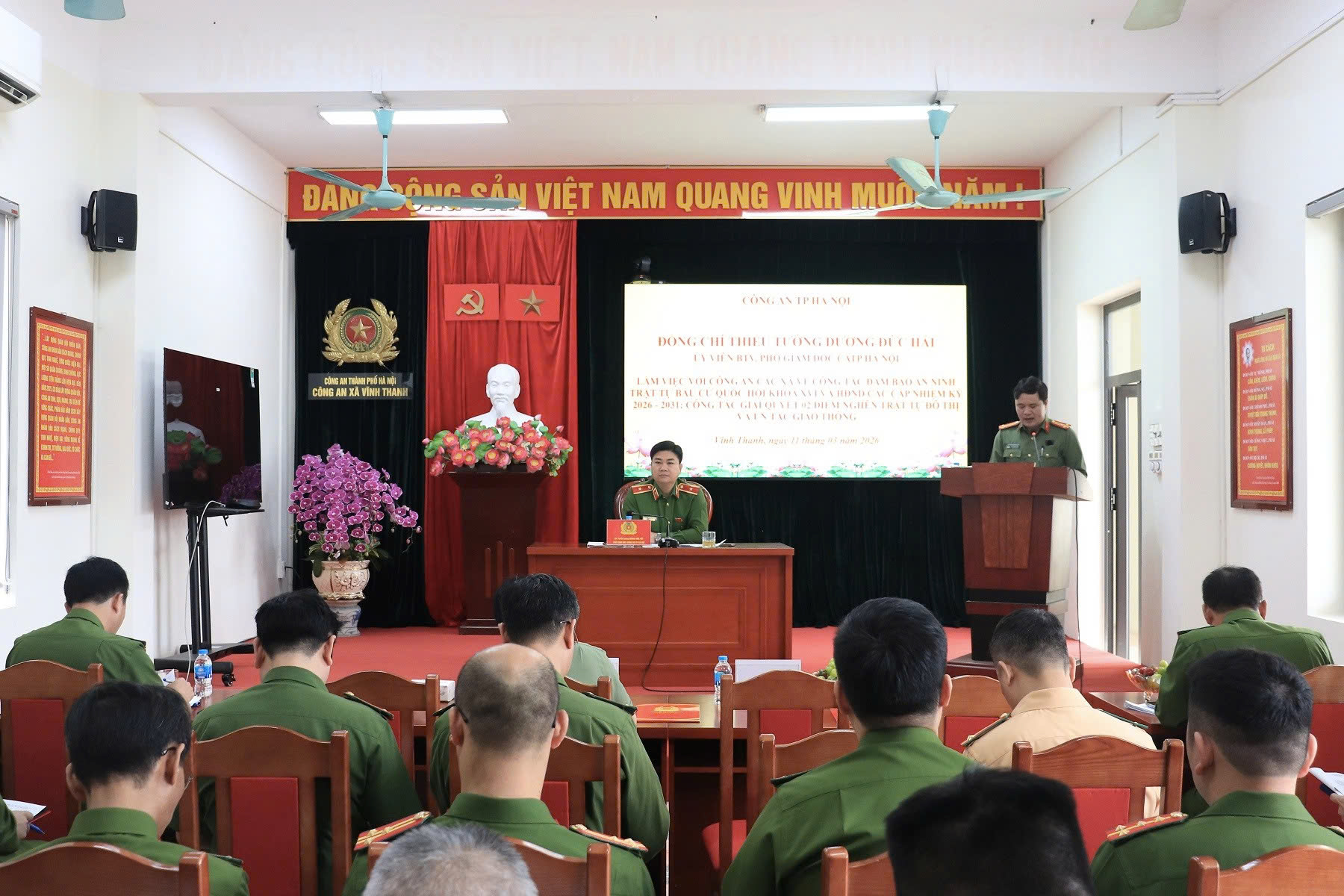 Công an Hà Nội siết chặt kiểm tra cơ sở, yêu cầu chủ động “từ sớm, từ xa” bảo đảm tuyệt đối an ninh bầu cử