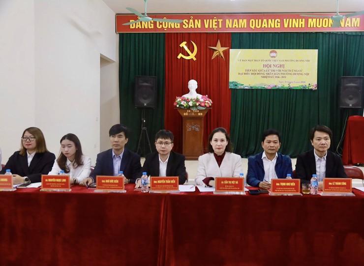 Các ứng cử viên HĐND phường Dương Nội cam kết hành động vì quyền lợi chính đáng của cử tri
