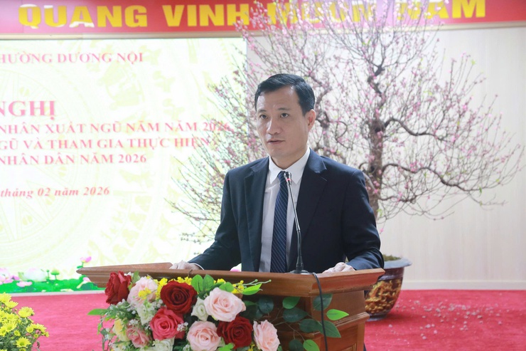 Phường Dương Nội gặp mặt, tiếp lửa thanh niên trước ngày lên đường nhập ngũ