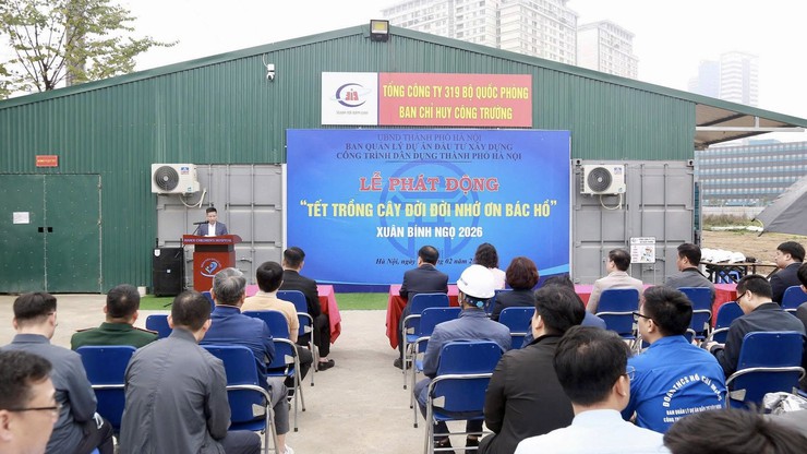 Phường Dương Nội phát động Tết trồng cây tại Dự án cơ sở 2 Bệnh viện Thận Hà Nội