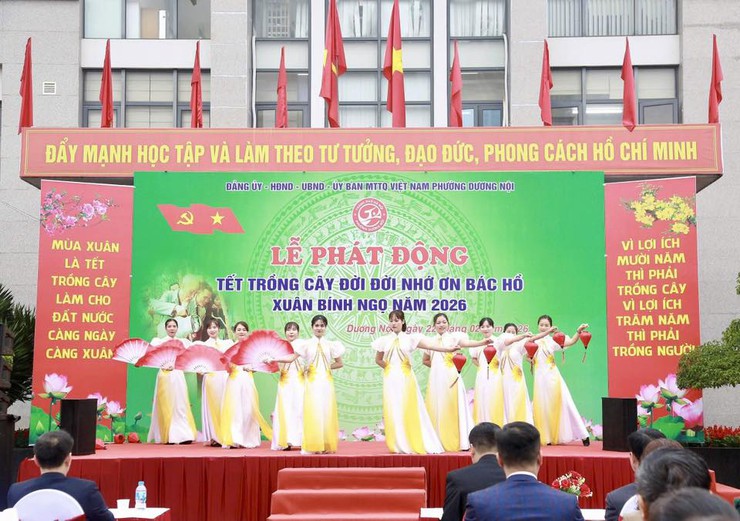 Phường Dương Nội phát động Tết trồng cây Xuân Bính Ngọ 2026, lan tỏa quyết tâm xây dựng đô thị xanh, đáng sống