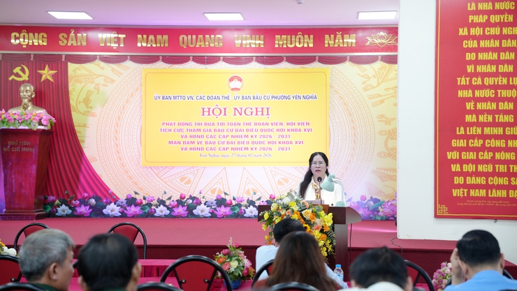 Phường Yên Nghĩa phát động thi đua cao điểm, quyết tâm hoàn thành sớm ngày bầu cử đại biểu Quốc hội và HĐND các cấp