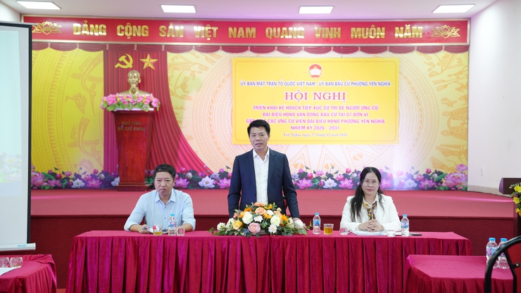 Phường Yên Nghĩa triển khai kế hoạch tiếp xúc cử tri phục vụ vận động bầu cử đại biểu HĐND phường