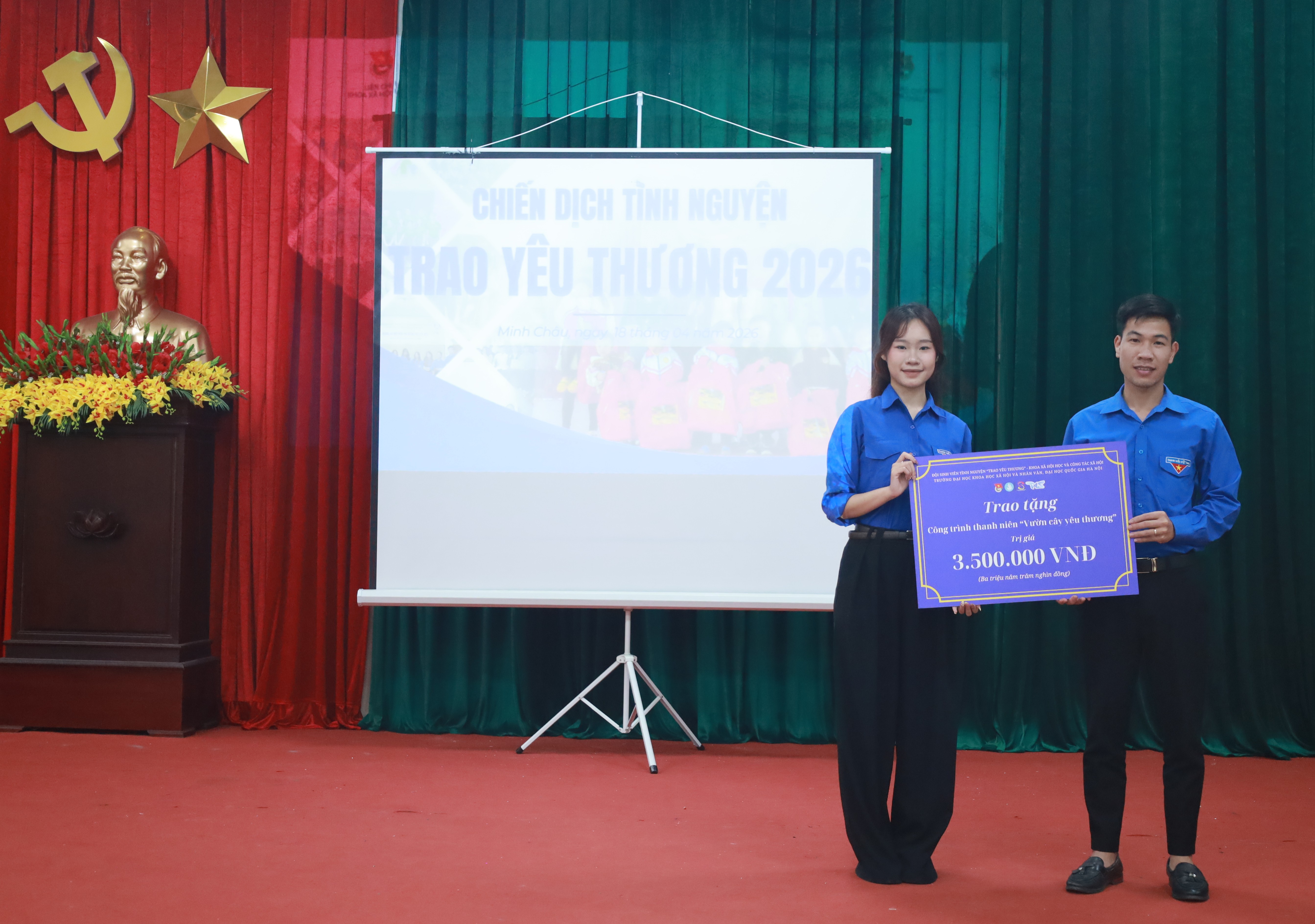 Xã Minh Châu lan tỏa nghĩa tình qua chương trình thanh niên tình nguyện “Trao yêu thương 2026”