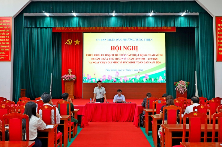 Phường Tùng Thiện: Sôi nổi triển khai Ngày chạy Olympic vì sức khỏe toàn dân, lan tỏa phong trào thể dục thể thao