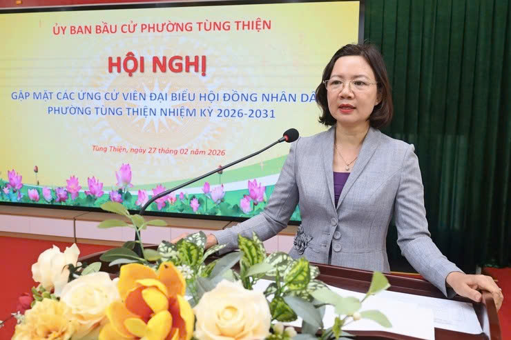 Phường Tùng Thiện thống nhất nội dung vận động bầu cử đối với 31 ứng cử viên đại biểu HĐND nhiệm kỳ 2026-2031