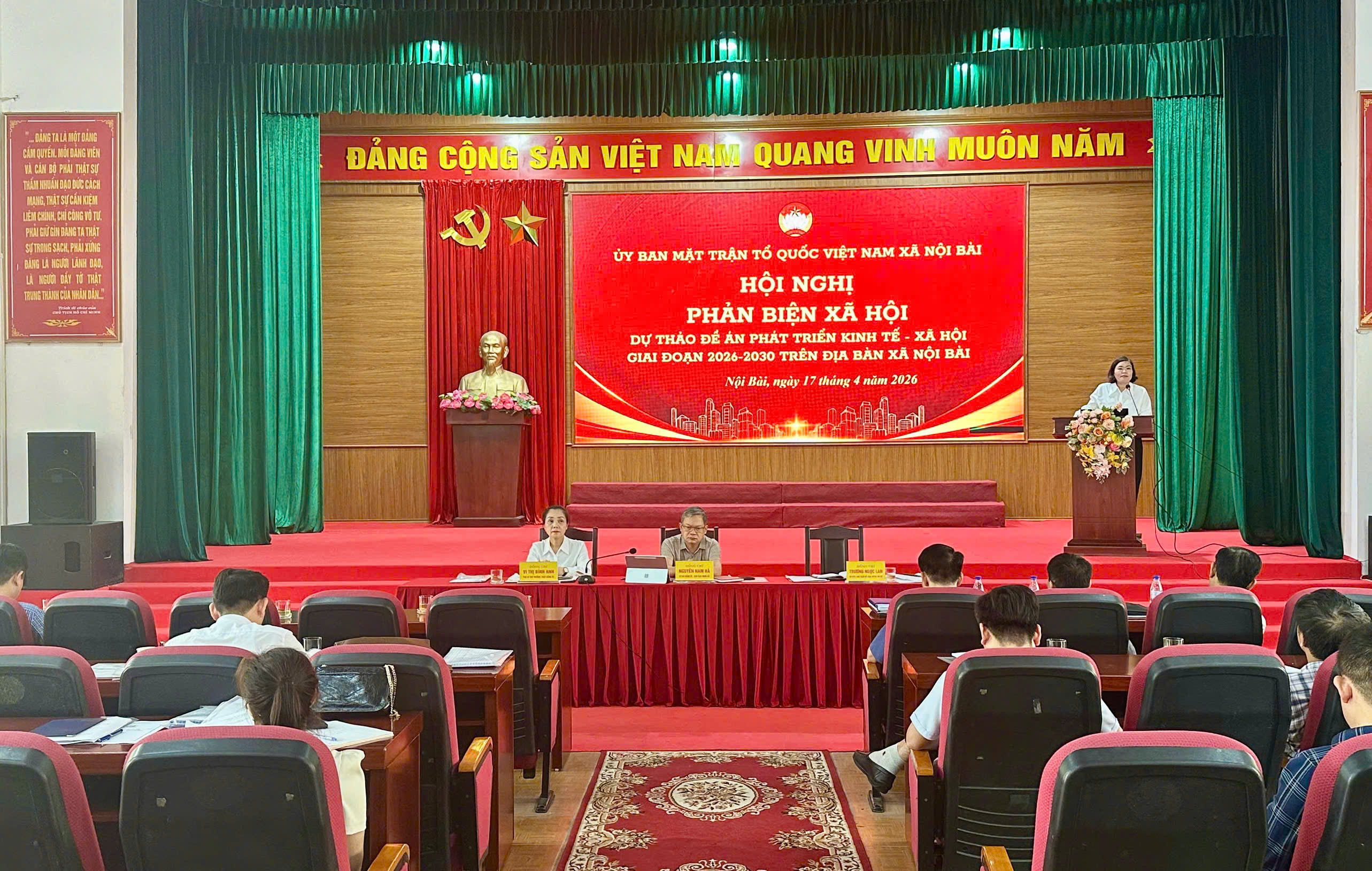 Xã Nội Bài tổ chức phản biện xã hội Đề án phát triển kinh tế-xã hội giai đoạn 2026-2030, hoàn thiện định hướng phát triển bền vững