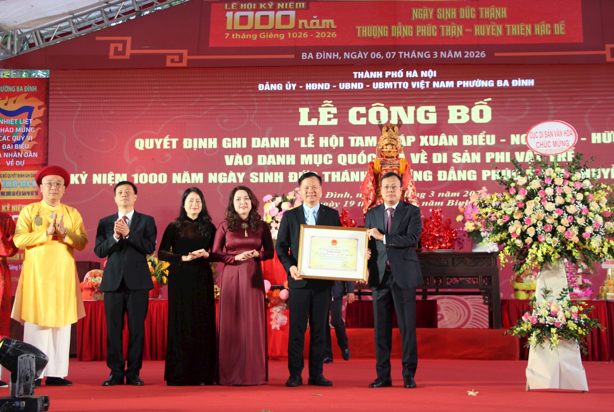 Lễ hội Tam giáp Xuân Biểu - Ngọc Hà - Hữu Tiệp được ghi danh Di sản văn hóa phi vật thể quốc gia