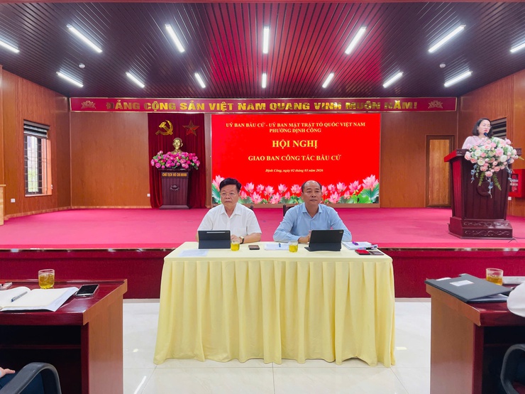Phường Định Công tăng tốc hoàn thiện các khâu chuẩn bị bầu cử nhiệm kỳ 2026-2031