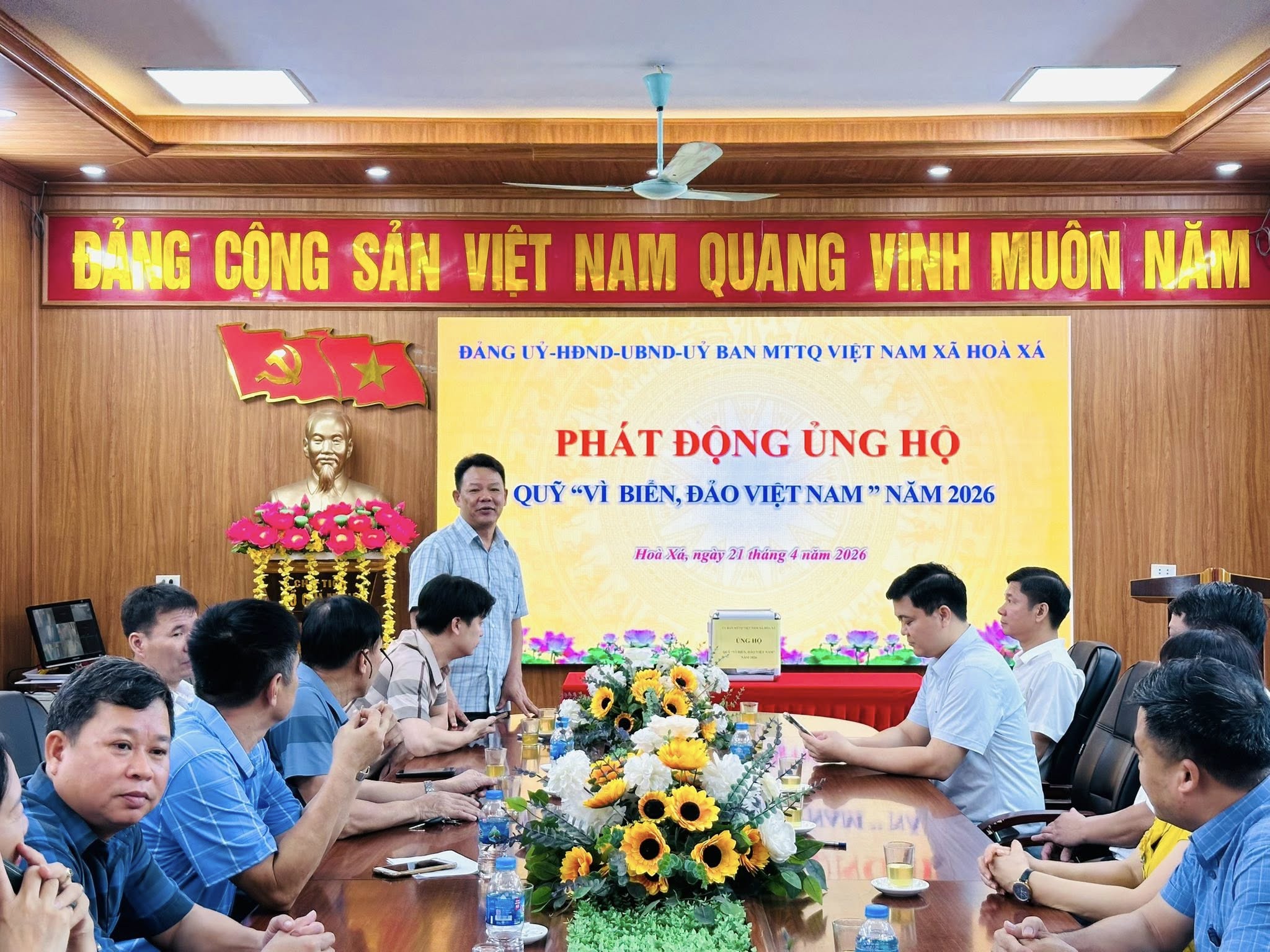 Xã Hòa Xá lan tỏa nghĩa tình hướng về biển đảo qua lễ phát động ủng hộ Quỹ “Vì biển, đảo Việt Nam” năm 2026