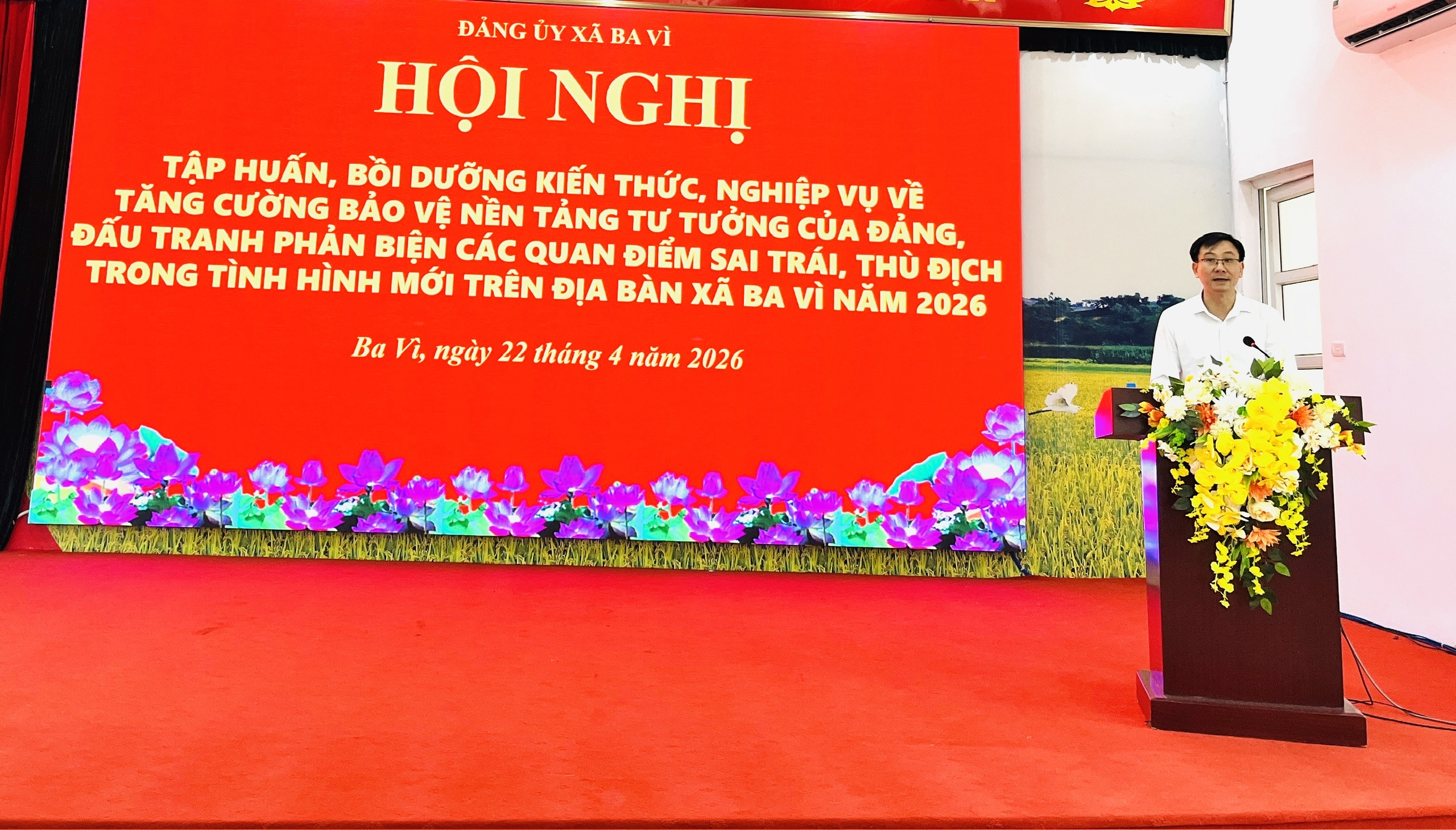 Đảng ủy xã Ba Vì nâng cao “sức đề kháng tư tưởng” cho cán bộ, đảng viên trước thách thức trên không gian mạng