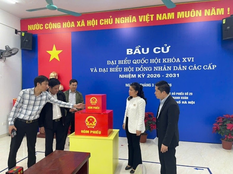 Phường Thanh Xuân siết chặt các khâu chuẩn bị cho ngày bầu cử