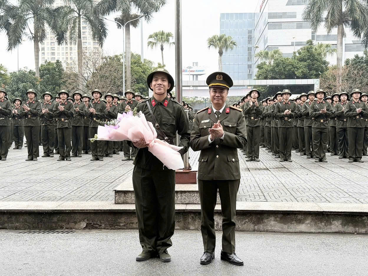 Công an thành phố Hà Nội khai giảng khóa huấn luyện 582 chiến sĩ nghĩa vụ Công an nhân dân năm 2026