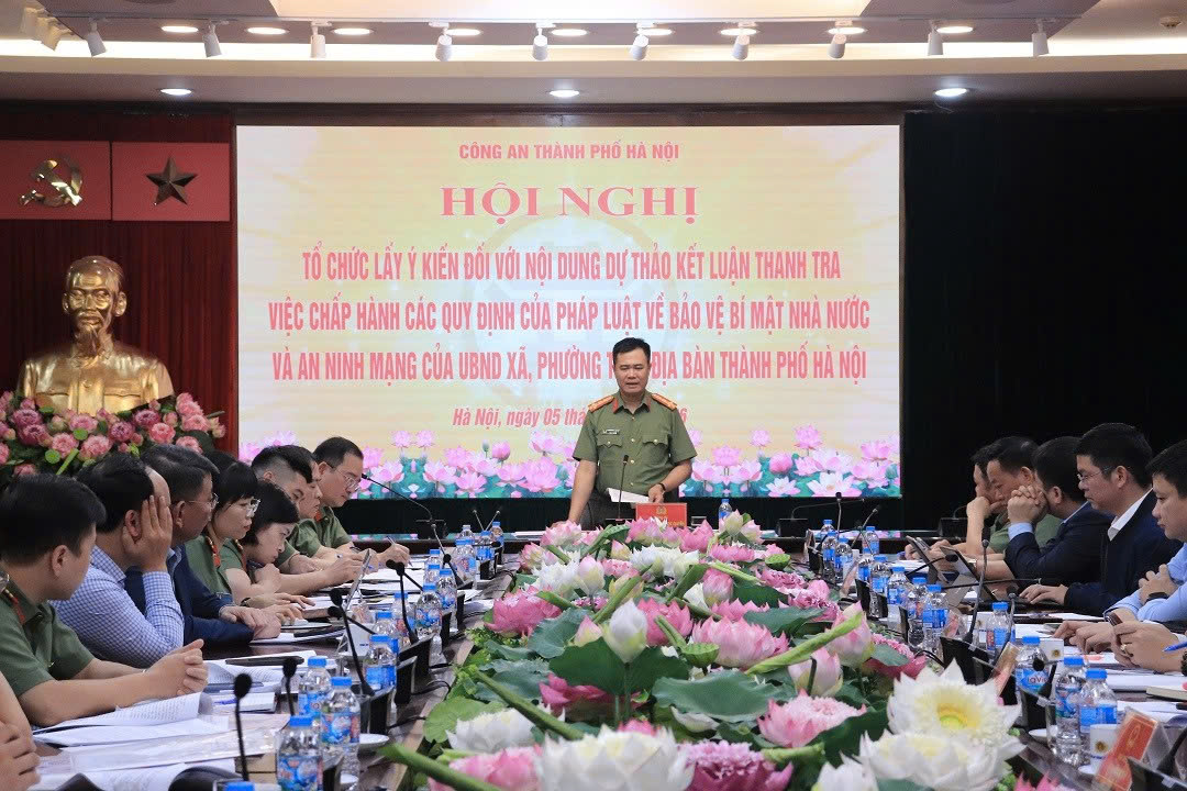 Công an thành phố Hà Nội siết chặt công tác bảo vệ bí mật nhà nước và an ninh mạng tại cơ sở